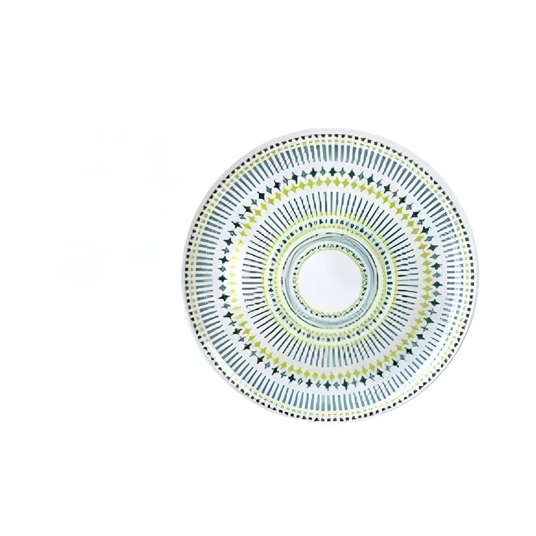 PLATO 11" 726-2403784 BLANCO/VERDE/CELESTE