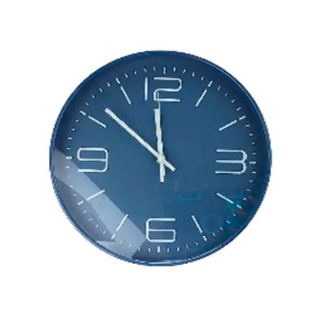 RELOJ D/PARED 30X4CM 602-40122 AZUL,VERDE,GRIS