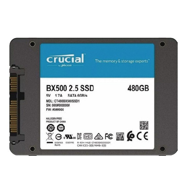 DISCO DURO CRUCIAL CT480BX500SSD1 BX500 480GB